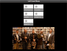Tablet Screenshot of leftcoastbrass.org